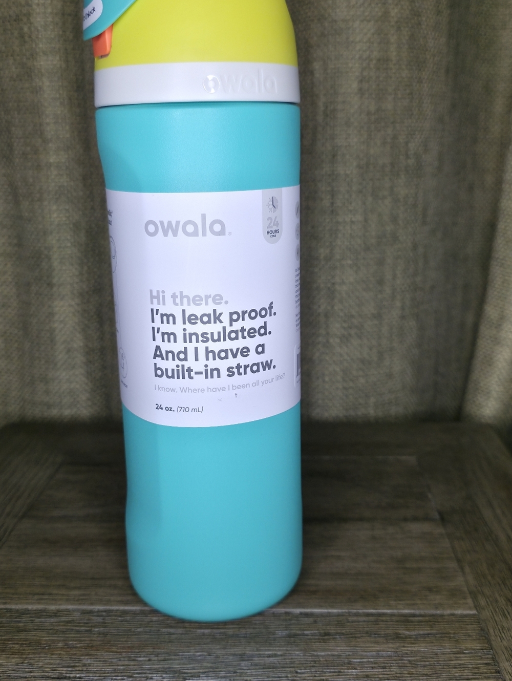 Owala Peach Insulated Water Bottle with Straw - 24 oz - Picture 4 of 4